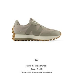 New Balance 327 Sneakers in Beige Cream and Taupe Brown